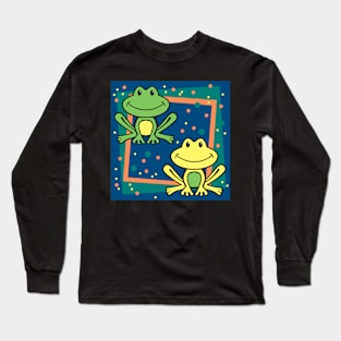 Frog Pattern Long Sleeve T-Shirt